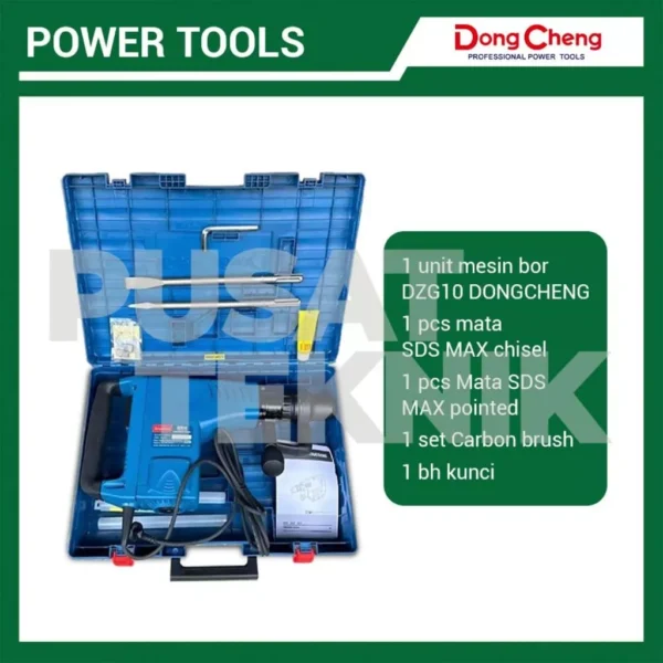 DONGCHENG Mesin Bobok Bor Magnet Jack Hammer DZG 10 - Gambar 5