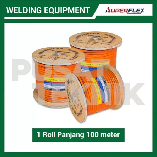 Kabel Las SUPERFLEX Tembaga 1 Roll 100 Meter - Gambar 5