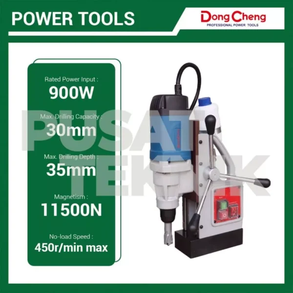 Mesin Bor Magnet DONGCHENG DJC30 Magnetic Drill 30mm - Gambar 2