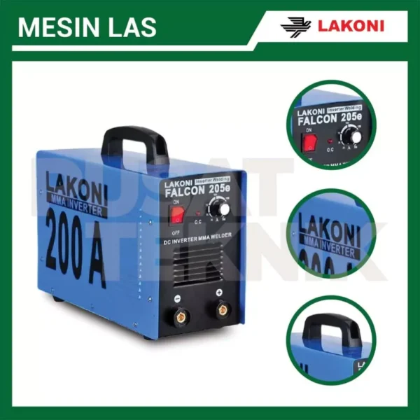 Mesin Las LAKONI MMA Falcon 205A Welding Inverter Listrik 200A 2000 Watt - Gambar 4