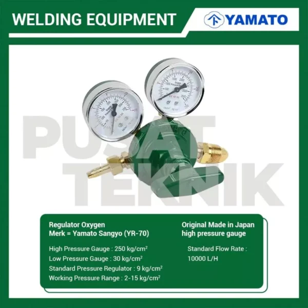 YAMATO Regulator Oxygen YR-70 Gas Oksigen - Gambar 2