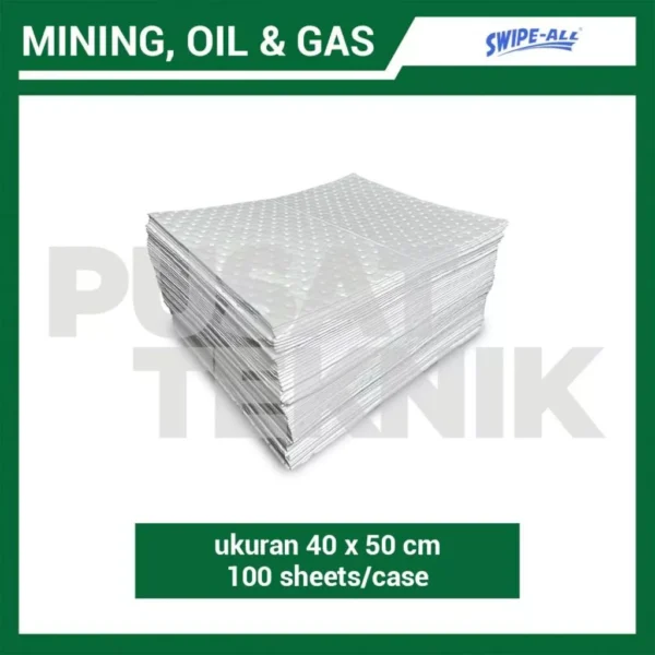 Oil Sorbent Absorber Swipe-All P80 Pad Penyerap Tumpahan Oli100 Sheet (40 x50 cm) - Gambar 5