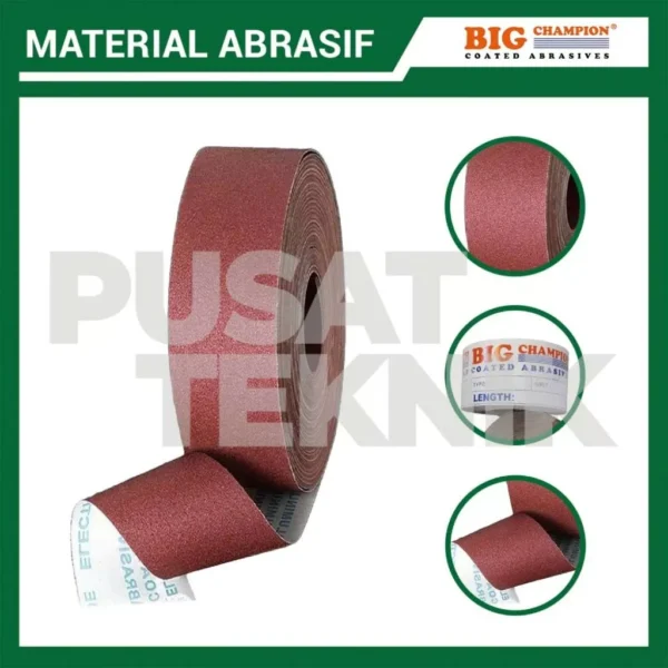 Amplas Roll Gritt #1000 4" x 45 Meter 1 Roll Big Champion - Gambar 4
