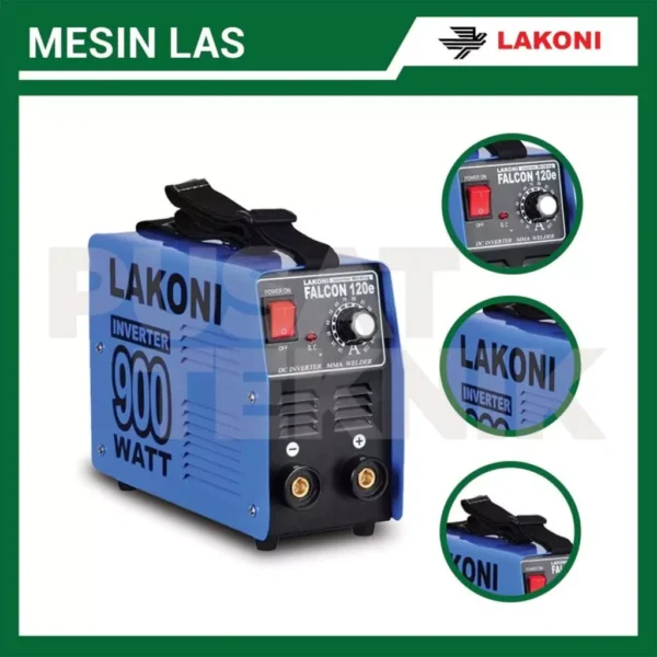 Mesin Las LAKONI MMA Falcon 120E Welding Inverter Listrik 120A 900 Watt - Gambar 3