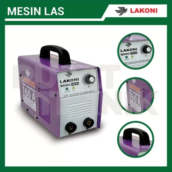 Mesin Las LAKONI Basic 162iX IGBT Welding Inverter Trafo 160A - Gambar 4