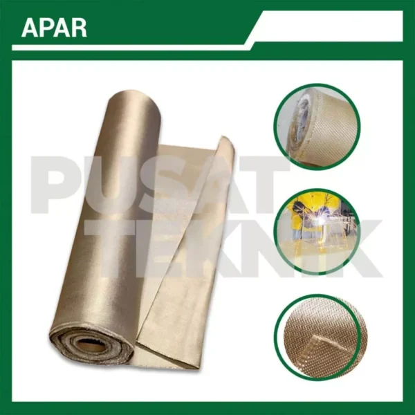 Fire Blanket Fiberglass Cloth HT 800 Kain Tahan Panas Api 1 Roll - Gambar 3