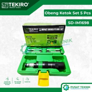 TEKIRO Obeng Ketok Impact Driver Box Plastik Set 5 Pc