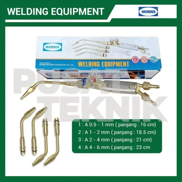MORRIS Welding Torch WGS 8102 Type Gloor Las Putar - Gambar 5