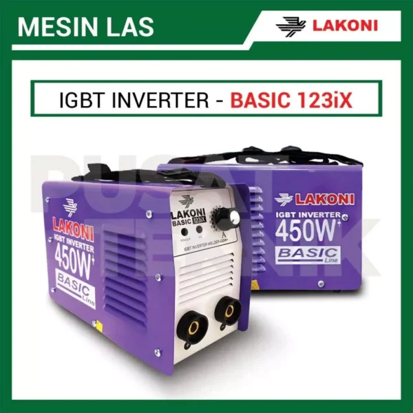 Mesin Las LAKONI Basic 123iX IGBT Welding Inverter Listrik Trafo 120A