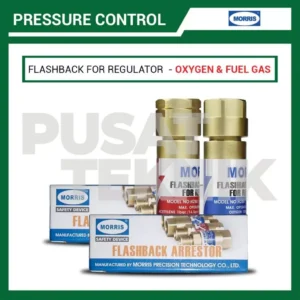 MORRIS Flashback Arrestor for Regulator Oxygen & Gas LPG Pressure Control