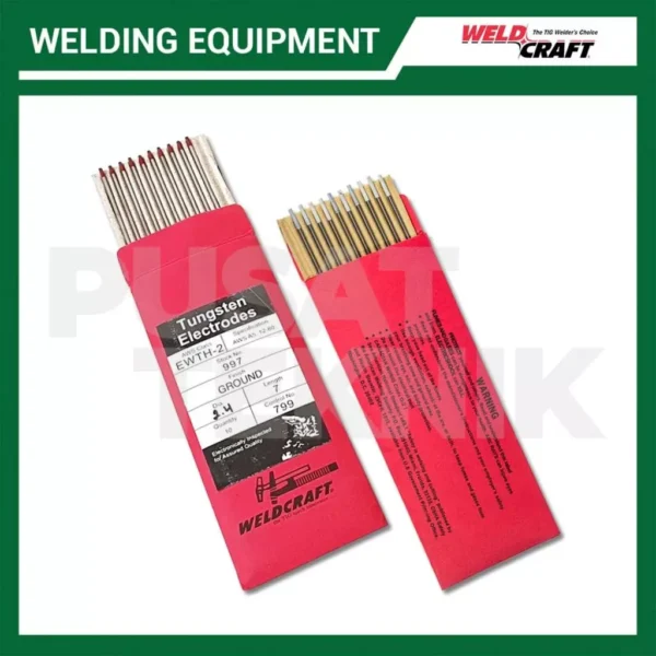 Tungsten Electrodes WELDCRAFT Jarum Las Argon 1.6mm 2.4mm - Gambar 3