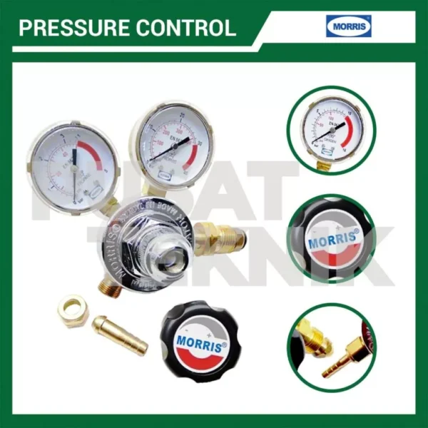MORRIS Regulator Gas LPG 201-7M-LP Pressure Control - Gambar 4