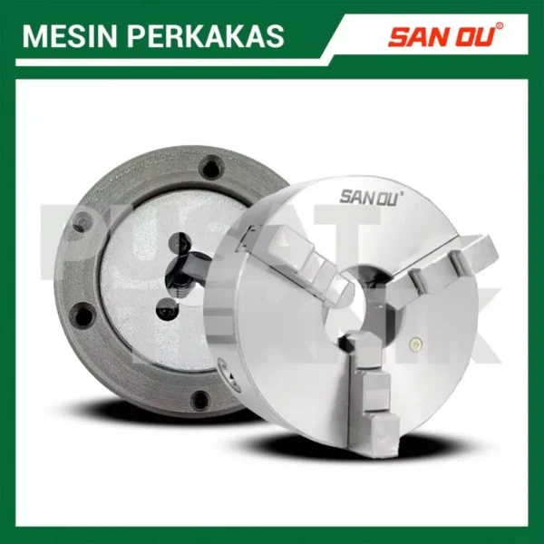 Clow Catok Bubut SAN OU 3" K11-80 3 Jaw Cekam Kaki 3 Inch - Gambar 3