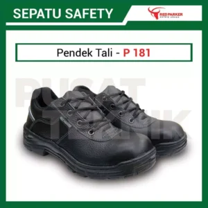 Sepatu Safety Shoes Red Parker P181 Pendek Tali Pria Wanita