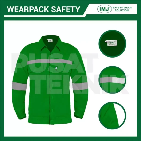 Wearpack Safety IMJ Atasan Kerja Lengan Panjang American Drill - Gambar 3