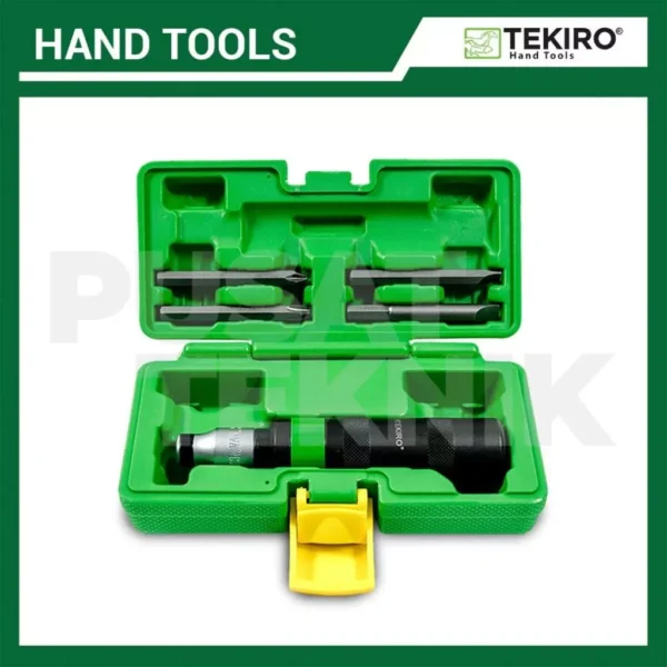 TEKIRO Obeng Ketok Impact Driver Box Plastik Set 5 Pc - Gambar 3