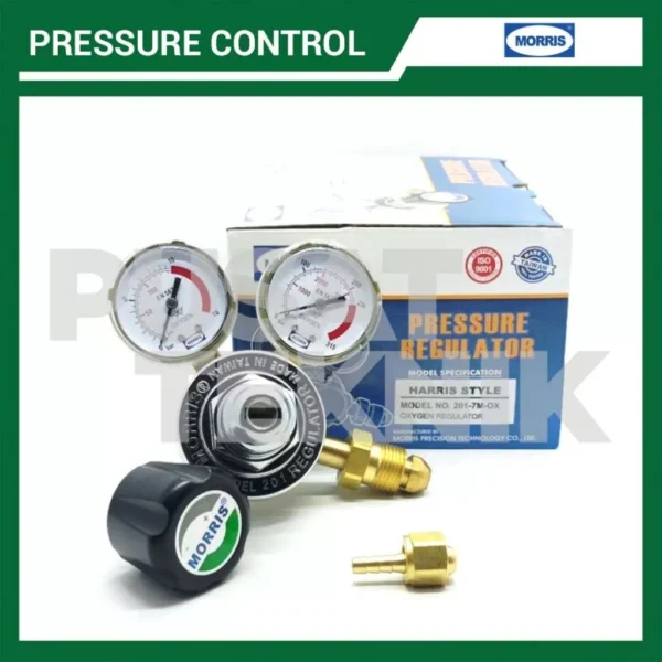 MORRIS Regulator Gas Oxygen 201-7M-OX Pressure Control - Gambar 5