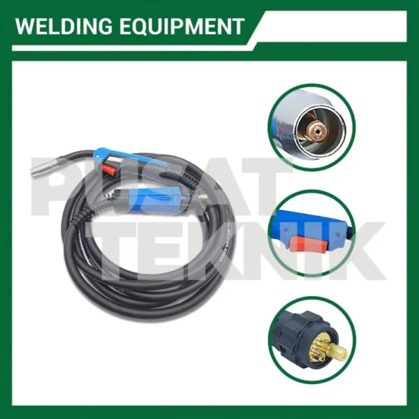 Stang Las MIG MB 15 Welding Torch Set Binzel 3 Meter - Gambar 3