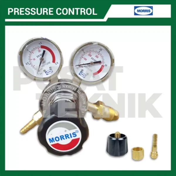 MORRIS Regulator Gas Acetylene 201-1.4M-AC Pressure - Gambar 3