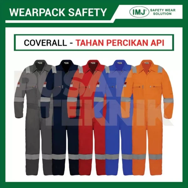 Wearpack Safety IMJ Coverall Terusan Kerja Cotton