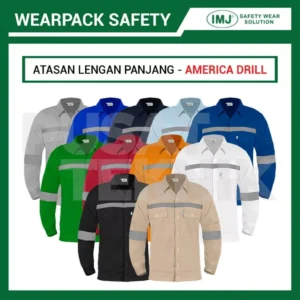 Wearpack Safety IMJ Atasan Kerja Lengan Panjang American Drill