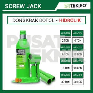 TEKIRO Dongkrak Botol Hidrolik Hydraulic Jack Kapasitas 2 - 30 Ton