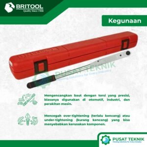 BRITOOL Kunci Torsi EVT 600 AEX Silver-Black 12-68Nm 1pc