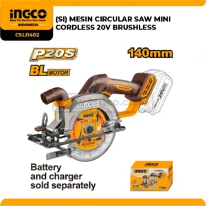 Mesin Circular Saw Mini Cordless Ingco 20V
