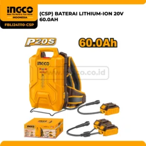 Baterai Lithium-Ion Ingco 20V 6.0Ah