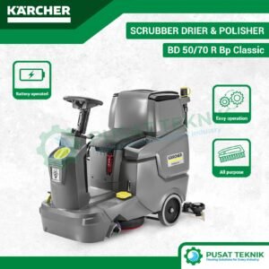 Mesin Scrubber Dryer Karcher BD 50/70 R Bp Classic KAP Ride-On Battery Serbaguna