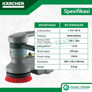 Mesin Scrubber Tangan Karcher BD 17/5 C EU Ringkas & Multifungsi
