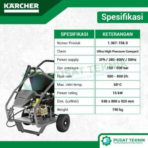 Jet Cleaner Karcher HD 9/50-4 Cage High Pressure Cleaner Ultra High Pressure 500 Bar