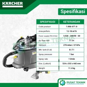 Mesin Cuci Karpet Karcher BRC 30/15 C Extractor Scrubber Otomatis Deep Cleaning