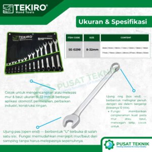 Kunci Ring Pas Tekiro Tipe Metric