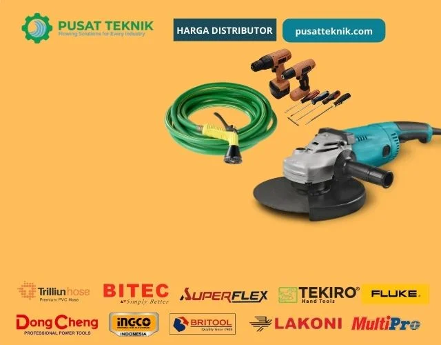 Banner promosi distributor resmi alat teknik pusat teknik