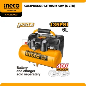 Kompresor Lithium Ingco 40V 6 Ltr