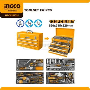 Toolset 132 Pcs Ingco