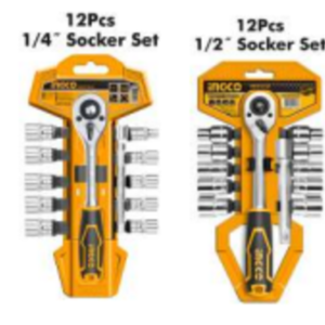 Kunci Sock Ingco 1/2" 12 Pcs