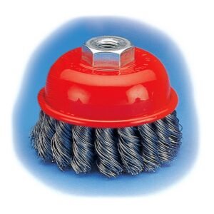 Sikat Kawat Mangkok Kepang Union Stainless Steel Wire Cup Brush Tipe Knot (KCS)