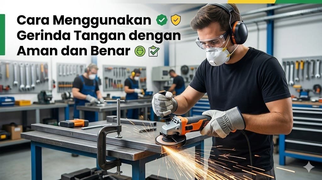 Cara Menggunakan Gerinda Tangan dengan Aman dan Benar