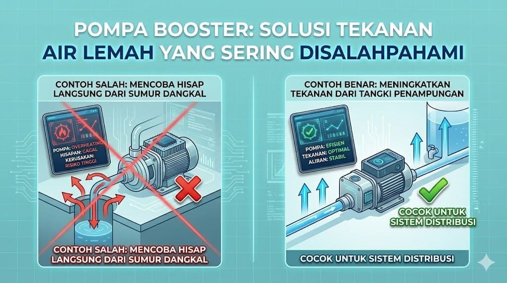 Pompa Booster: Solusi Tekanan Air Lemah yang Sering Disalahpahami