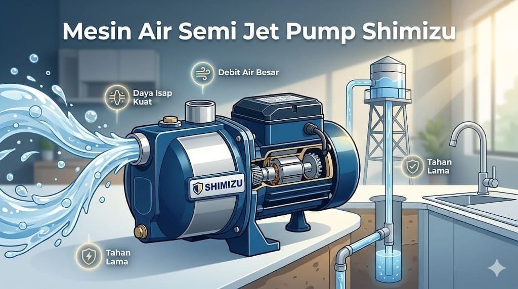 Mesin Air Semi Jet Pump Shimizu